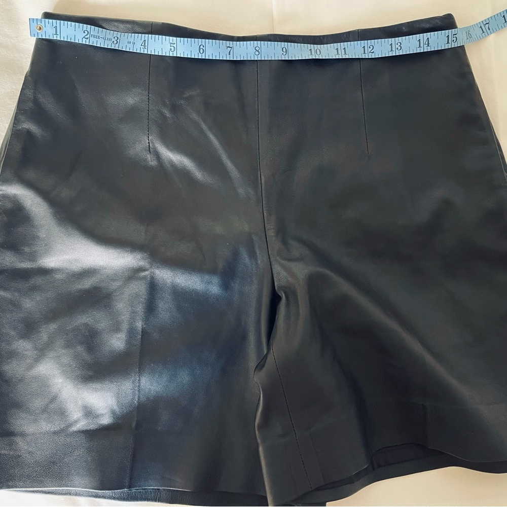 NWT $895 Vince Genuine Leather Shorts. Size4. Fits ( 4- 6), 100% Lamb Leather - Picture 11 of 13